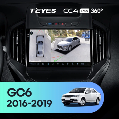 Штатная магнитола Teyes CC4 Pro 360 8/128 Geely GC6 (2016-2019)