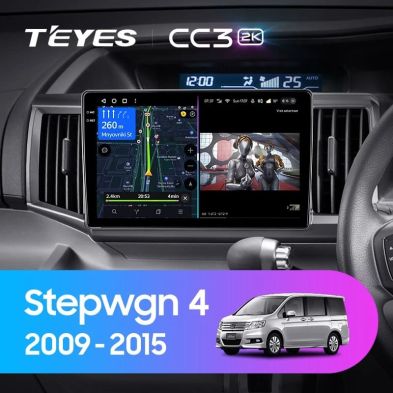 Штатная магнитола Teyes CC3 2K 4/64 Honda Stepwgn 4 (2009-2015) Правый руль