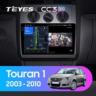 Штатная магнитола Teyes CC3 2K 4/64 Volkswagen Touran 1 (2003-2010)