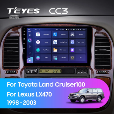 Штатная магнитола Teyes CC3 4/32 Toyota Land Cruiser 100 (1998-2003) F1