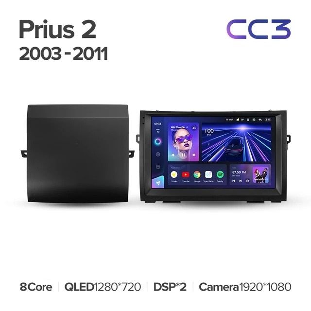 Штатная магнитола Teyes CC3L 4/32 Toyota Prius XW20 II (2003-2011) F2