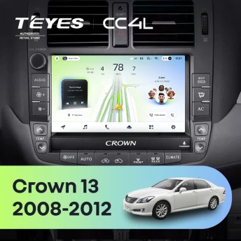Штатная магнитола Teyes CC4L 6/64 Toyota Crown 13 S200 (2008-2012) Тип-A