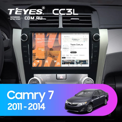 Штатная магнитола Teyes CC3L 4/64 Toyota Camry 7 XV 50 55 (2011-2014) F3 с кнопками