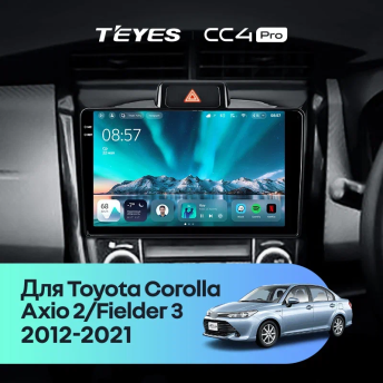 Штатная магнитола Teyes CC4 Pro 12/256 Toyota Corolla Axio 2 E160 (2012-2021)