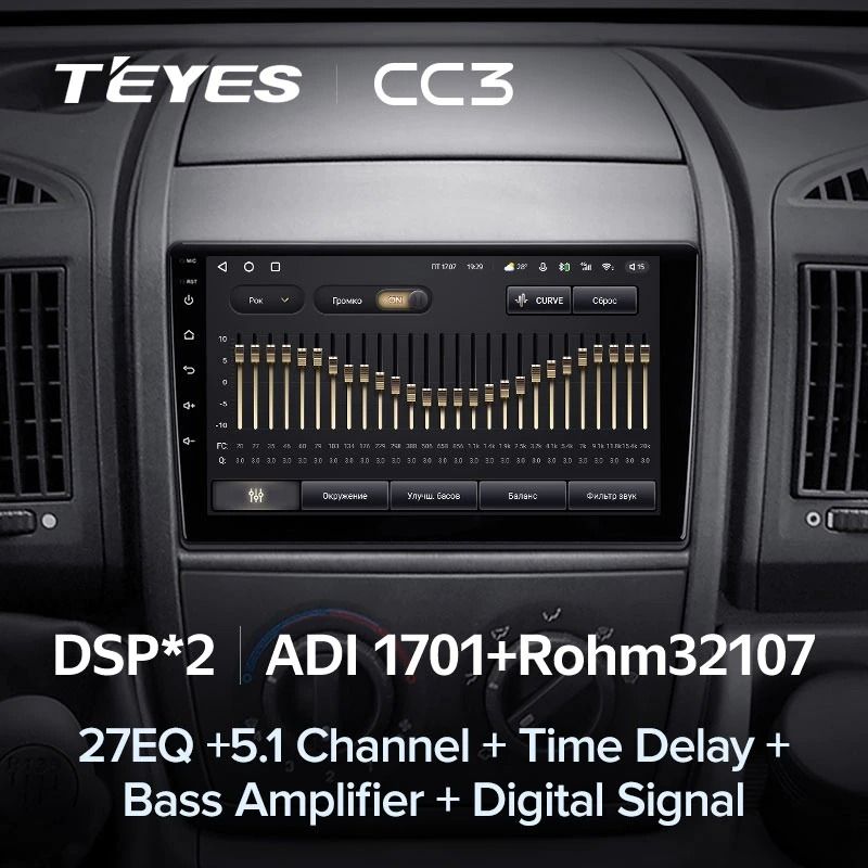 Штатная магнитола Teyes CC3 4/32 Peugeot Boxer 2 (2006-2022)