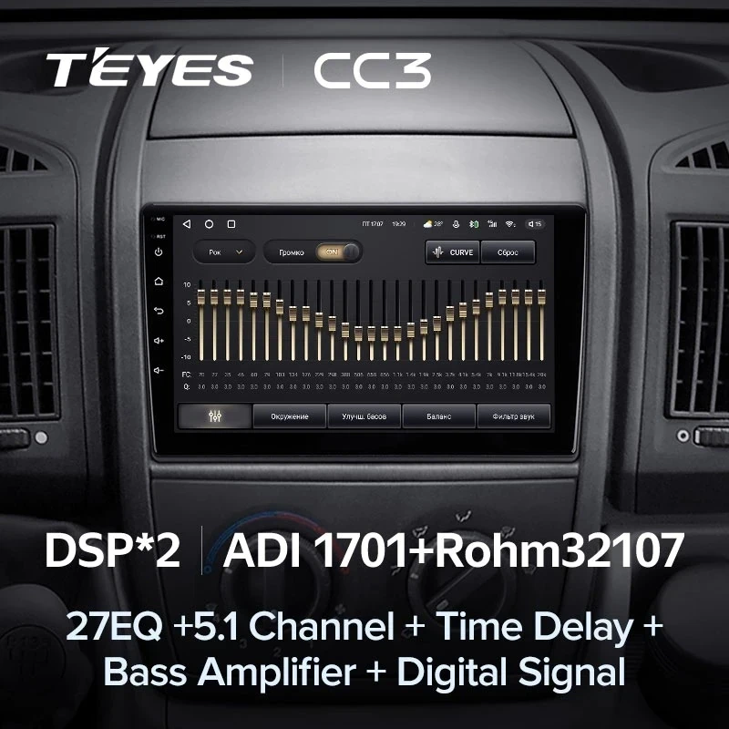 Штатная магнитола Teyes CC3 4/32 Peugeot Boxer 2 (2006-2022)
