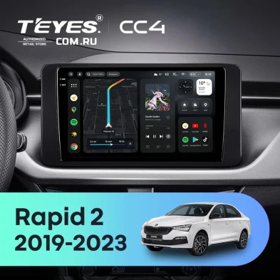 Штатная магнитола Teyes CC4 8/128 Skoda Rapid 2 (2019-2023)