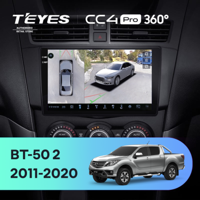 Штатная магнитола Teyes CC4 Pro 360 8/128 Mazda BT-50 (2011-2020) F1