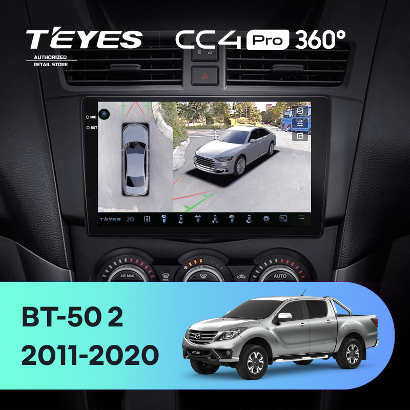 Штатная магнитола Teyes CC4 Pro 360 8/128 Mazda BT-50 (2011-2020) F1