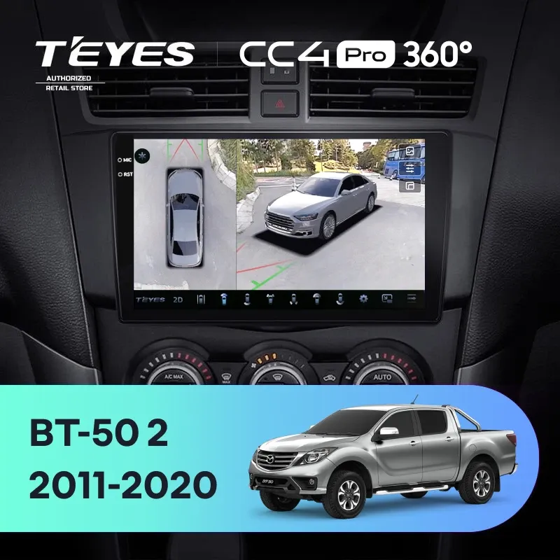 Штатная магнитола Teyes CC4 Pro 360 8/128 Mazda BT-50 (2011-2020) F1