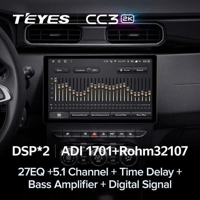 Штатная магнитола Teyes CC3 2K 4/32 Renault Duster HM 2 (2020-2023) F1 (11")