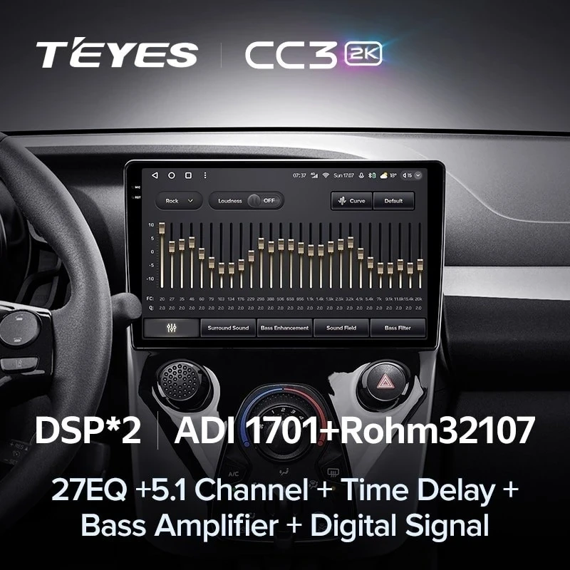 Штатная магнитола Teyes CC3 2K 360 6/128 Toyota Aygo B40 (2014-2021) F1