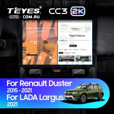 Штатная магнитола Teyes CC3 2K 4/64 Lada Largus 2021+ F1 (13")
