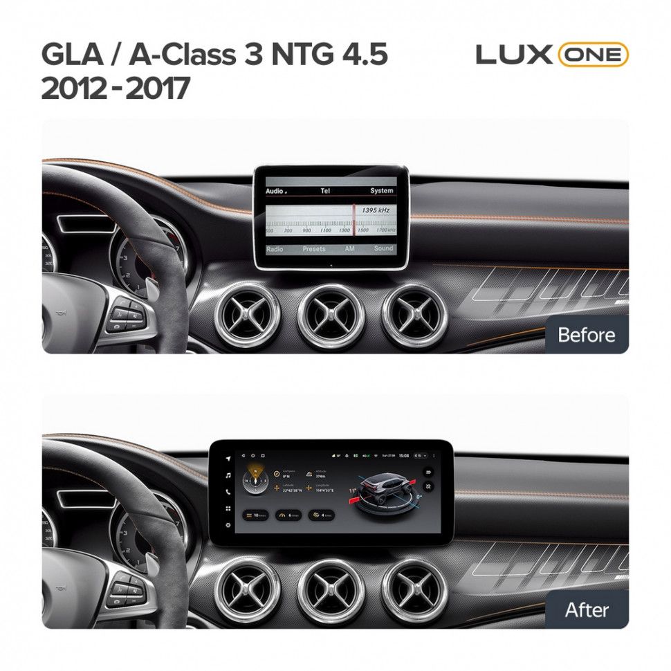 Штатная магнитола Teyes LUX ONE 6/128 Mercedes-Benz A-Class 3 W176 (NTG 4.5) (2012-2017)