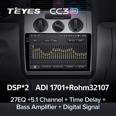 Штатная магнитола Teyes CC3 2K 6/128 Volkswagen Touran 1 (2003-2010)