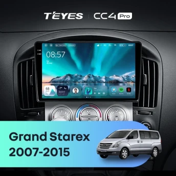 Штатная магнитола Teyes CC4 Pro 8/128 Hyundai Grand Starex (2007-2015) F1