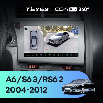 Штатная магнитола Teyes CC4 Pro 360 8/128 Audi S6 3 (2006-2011)