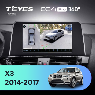 Штатная магнитола Teyes CC4 Pro 360 12/256 BMW X3 F25 NBT (2014-2017)