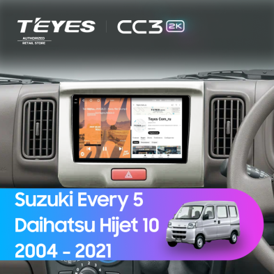 Штатная магнитола Teyes CC3 2K 360 6/128 Daihatsu Hijet 10 (2004-2021)