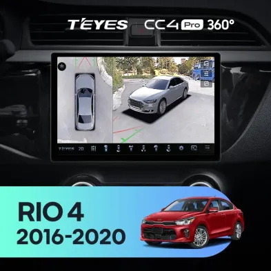 Штатная магнитола Teyes CC4 Pro 360 8/128 Kia Rio 4 (2016-2020) Тип-A (11")