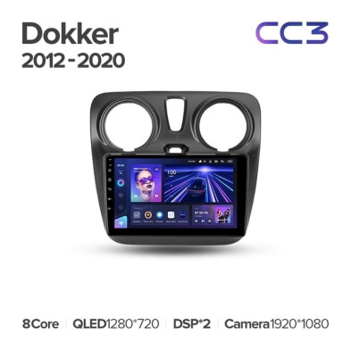 Штатная магнитола Teyes CC3 4/32 Renault Dokker (2012-2020)