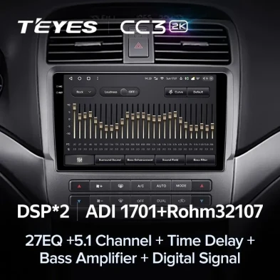 Штатная магнитола Teyes CC3 2K 6/128 Honda inspire 4 (2003-2007)