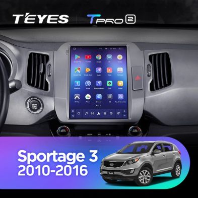 Штатная магнитола Tesla style Teyes TPRO 2 4/32 Kia Sportage 3 SL (2010-2016) Тип-C