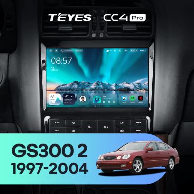 Штатная магнитола Teyes CC4 Pro 8/128 Lexus GS300 2 S160 (1997-2004) Тип-B