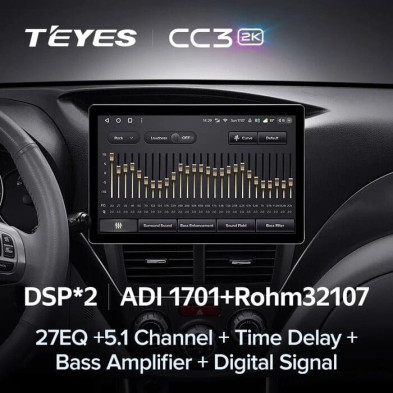 Штатная магнитола Teyes CC3 2K 4/64 Subaru Forester 3 SH (2007-2013) (11")