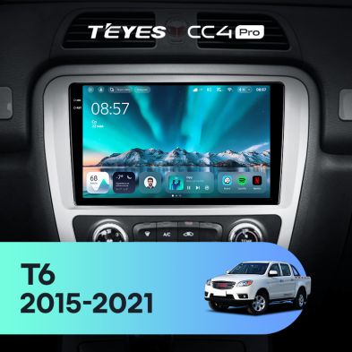Штатная магнитола Teyes CC4 Pro 8/128 JAC T6 (2015-2021)