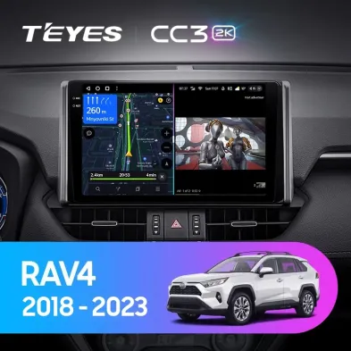Штатная магнитола Teyes CC3 2K 4/64 Toyota RAV4 5 XA50 (2018-2023) F2 Тип-A