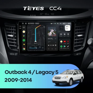 Штатная магнитола Teyes CC4 6/64 Subaru Outback 4 BR (2009-2014) Правый руль