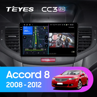 Штатная магнитола Teyes CC3 2K 4/32 Honda Accord 8 (2008-2012)