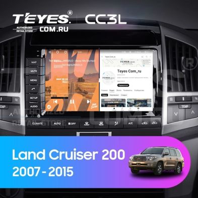 Штатная магнитола Teyes CC3L 4/64 Toyota Land Cruiser 11 200 (2007-2015) F2 Тип-B