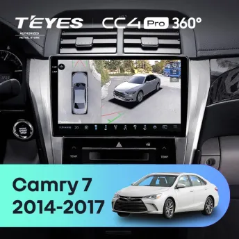 Штатная магнитола Teyes CC4 Pro 360 8/128 Toyota Camry 7 XV 50 55 (2014-2017) F4