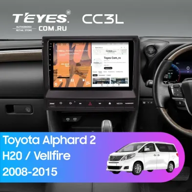 Штатная магнитола Teyes CC3L 4/64 Toyota Vellfire (2008-2015) F3