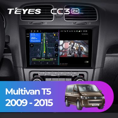 Штатная магнитола Teyes CC3 2K 6/128 Volkswagen Multivan T5 (2009-2015)