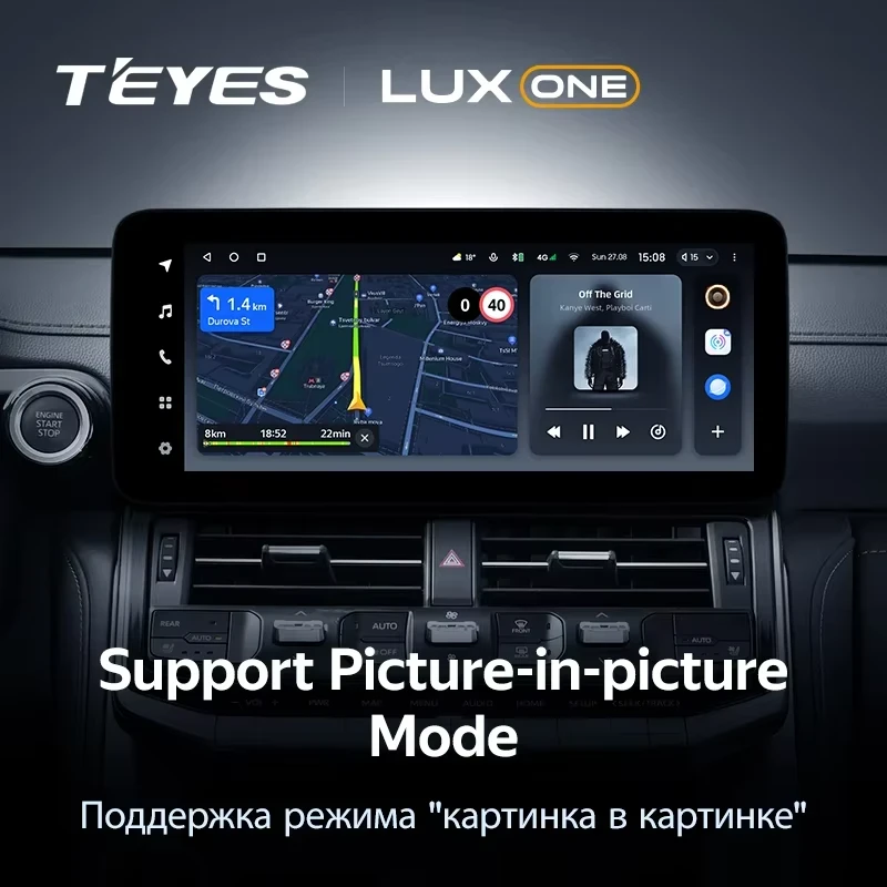 Штатная магнитола Teyes LUX ONE 6/128 Toyota Land Cruiser J300 300 (2021-2023) F1