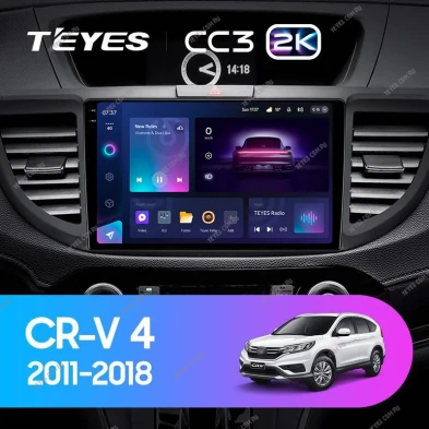 Штатная магнитола Teyes CC3 2K 6/128 Honda CR-V 4 RM RE (2011-2018) 9" Тип-B