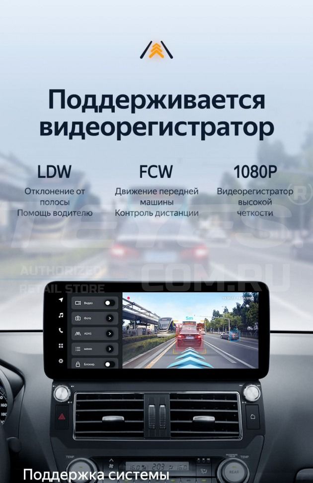 Штатная магнитола Teyes LUX ONE 360 6/128 Toyota Land Cruiser Prado 150 (2013-2017) F1