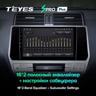 Штатная магнитола Teyes SPRO Plus 6/128 Toyota Land Cruiser Prado 150 (2017-2021)