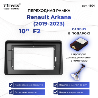 Переходная рамка Renault Arkana (2019-2023) F2 (10")