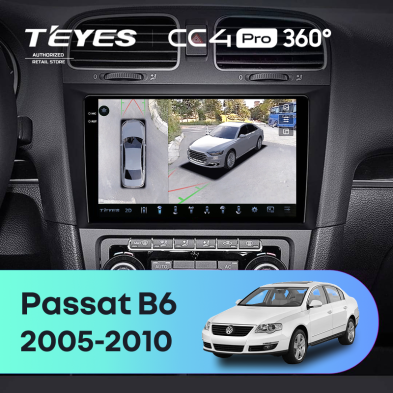 Штатная магнитола Teyes CC4 Pro 360 8/128 Volkswagen Passat B6 (2005-2010)