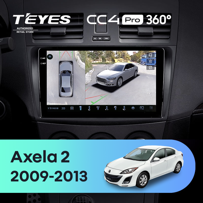 Штатная магнитола Teyes CC4 Pro 360 12/256 Mazda Axela 2 (2009-2013)
