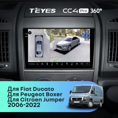 Штатная магнитола Teyes CC4 Pro 360 8/128 Fiat Ducato 3 (2006-2022)