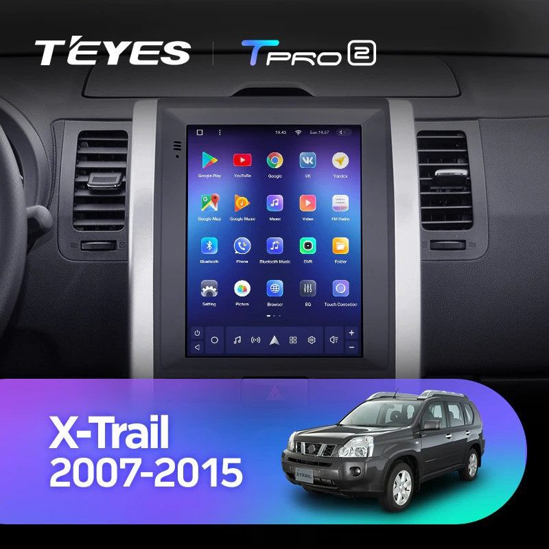 Штатная магнитола Tesla style Teyes TPRO 2 4/64 Nissan X-Trail (2007-2015) F1