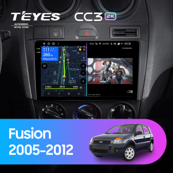 Штатная магнитола Teyes CC3 2K 6/128 Ford Fusion (2005-2012)