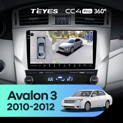 Штатная магнитола Teyes CC4 Pro 360 8/128 Toyota Avalon 3 XX30 (2010-2012) F2