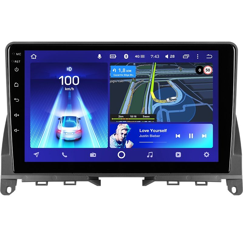 Переходная рамка Mercedes-Benz C-Class 3 W204 S204 (2006-2011) (9")