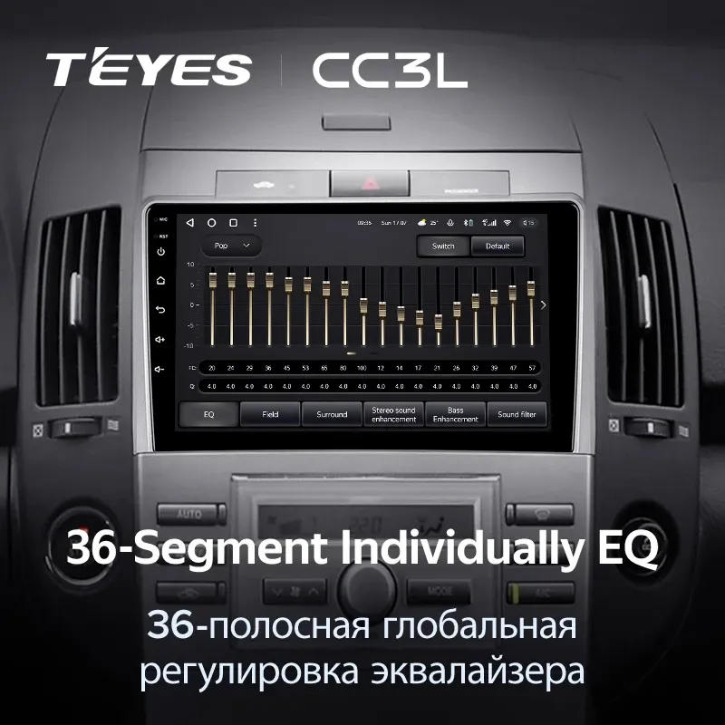 Штатная магнитола Teyes CC3L 4/32 Toyota Corolla Verso AR10 (2004-2009) F2